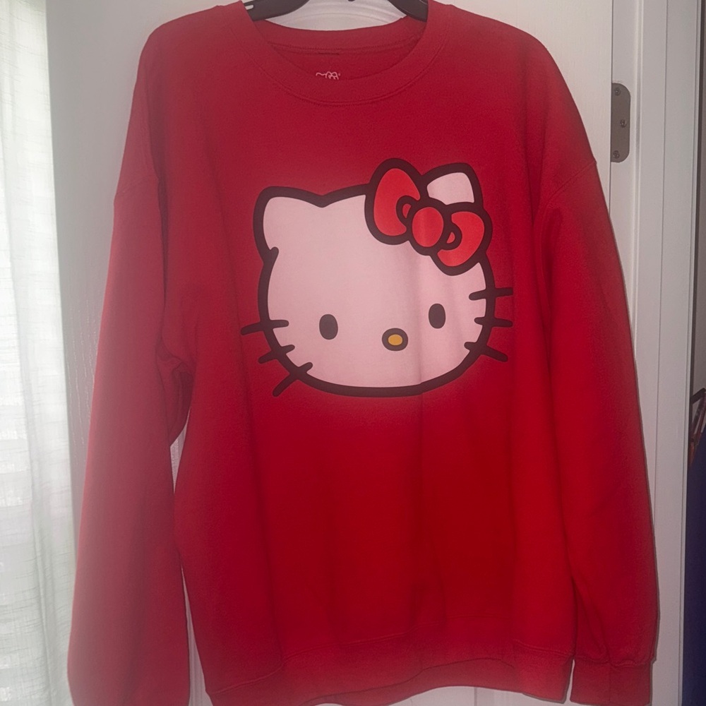 Sanrio Red Hello Kitty Crew Neck Sweater